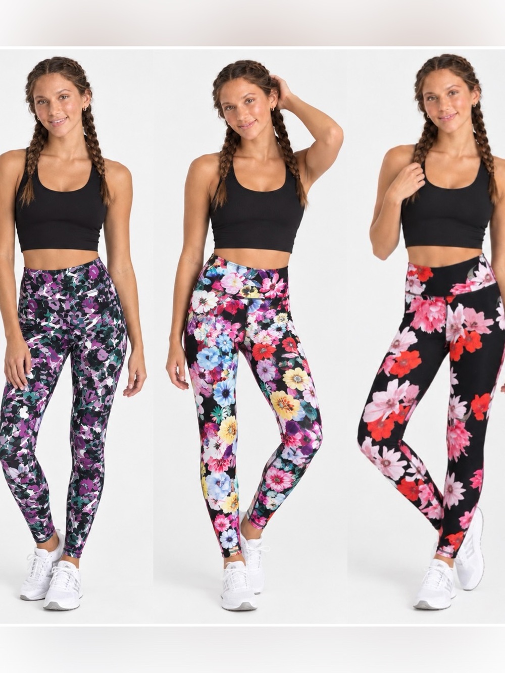 Old Navy SET OF 3 Floral Patterned Leggings - Women’s Size Small